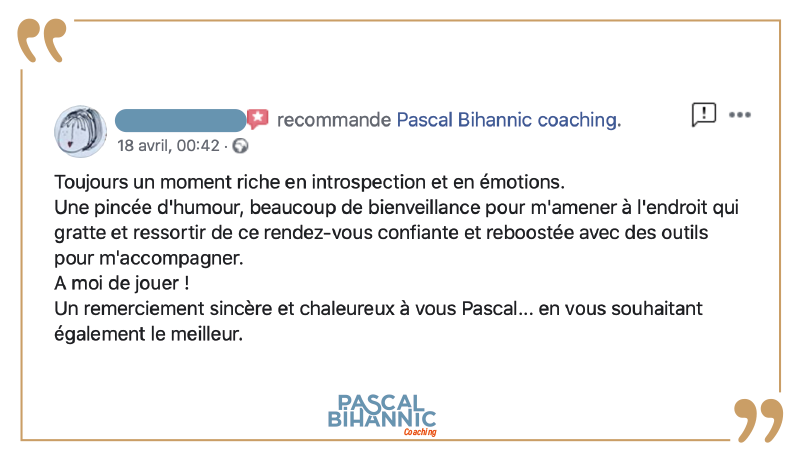 Témoignage sur les bienfaits des séances de coaching avec Pascal Bihannic