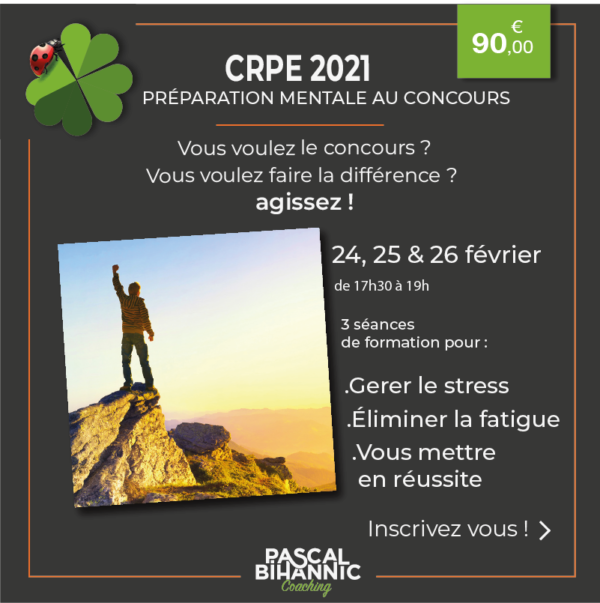 CRPE préparation mentale - Pascal Bihannic Coaching